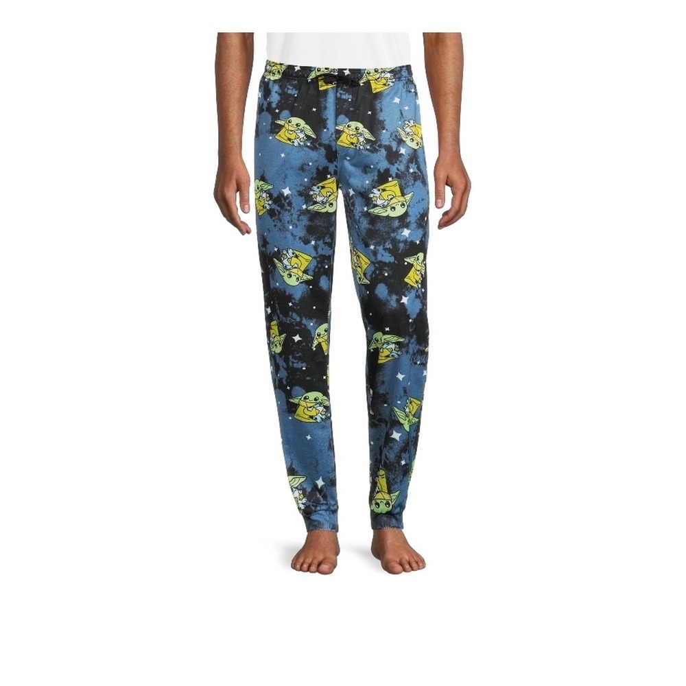 Star Wars Baby Yoda Mens Sleep PJ Pants Jogger Sz L 36-38‎ Lounge Pants